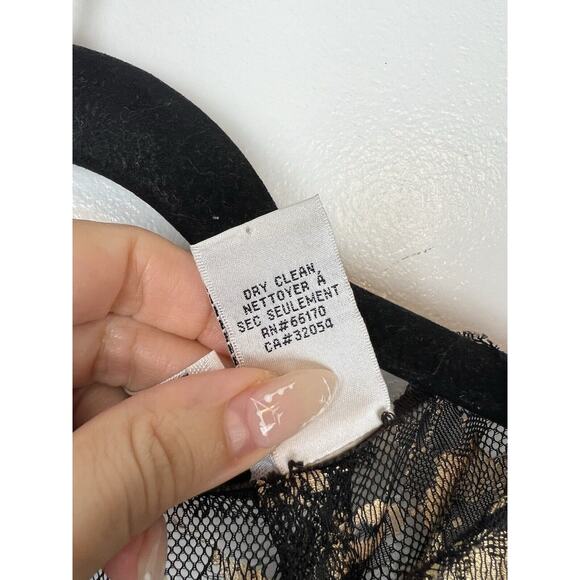 Beguile Byron Lars Lace Sheath Dress Size 2P Marguerite Carissima Floral Brown - Picture 10 of 10